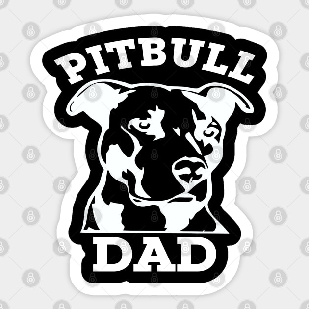 Pitbull Dad Sticker by adalynncpowell